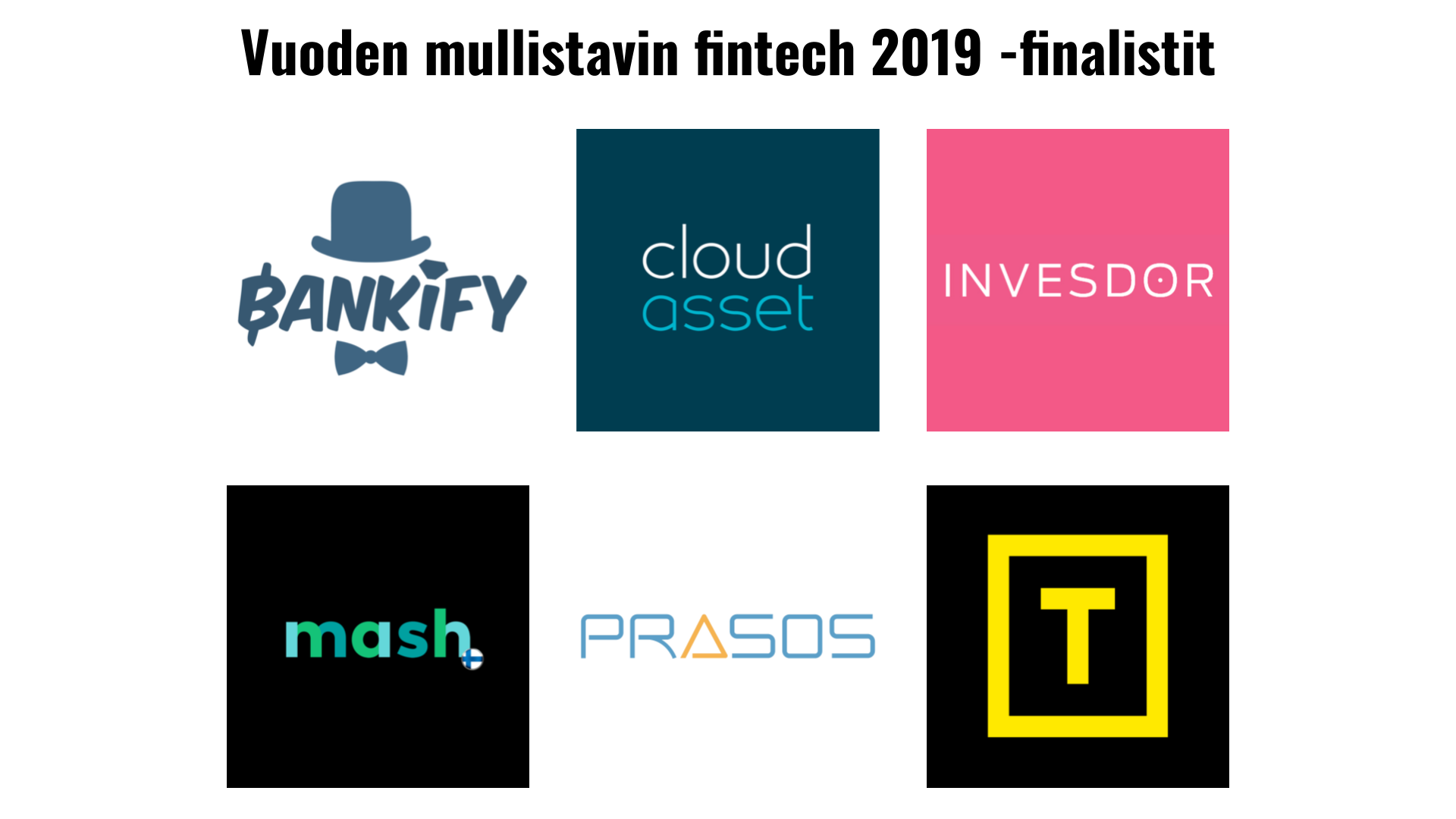 Vuoden fintech -finalistit 2019 ovatâ¦